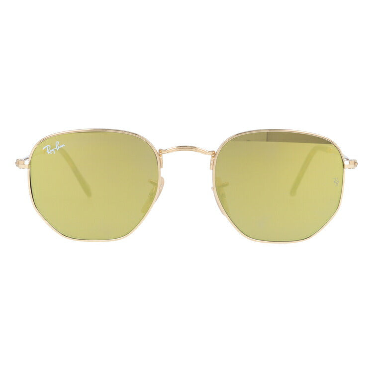 レイバン サングラス ヘキサゴナル RB3548N 001/93 51 レギュラーフィット ヘキサゴン型 フラットレンズ ミラー メンズ レディース ドライブ 運転 アウトドア ブランドサングラス 紫外線 花粉対策 HEXAGONAL Ray-Ban