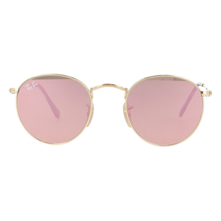 レイバン サングラス ラウンドメタル RB3447N 001/Z2 47 レギュラーフィット ラウンド型 フラットレンズ ミラー メンズ レディース ドライブ 運転 アウトドア ブランドサングラス 紫外線 花粉対策 ROUND METAL Ray-Ban