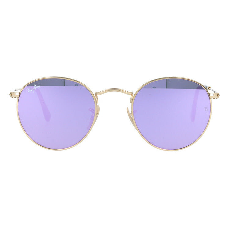 レイバン サングラス Ray-Ban フラットレンズ ミラー RB3447N 001/8O 47 レギュラーフィット ROUND METAL ラウンド メタル ラウンド型 メンズ レディース RAYBAN ドライブ 運転 アウトドア レジャー ブランドサングラス UVカット メガネ 眼鏡 度付き対応