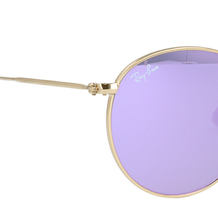 レイバン サングラス Ray-Ban フラットレンズ ミラー RB3447N 001/8O 47 レギュラーフィット ROUND METAL ラウンド メタル ラウンド型 メンズ レディース RAYBAN ドライブ 運転 アウトドア レジャー ブランドサングラス UVカット メガネ 眼鏡 度付き対応
