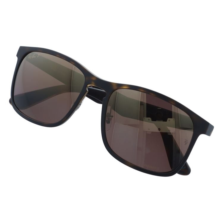 レイバン 偏光サングラス RB4264 894/6B 58 レギュラーフィット スクエア型 CHROMANCE クロマンス ミラー メンズ レディース ドライブ 運転 アウトドア ブランドサングラス 紫外線 花粉対策 Ray-Ban