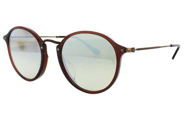 レイバン サングラス ラウンドフレック RB2447NF 62569U 52 アジアンフィット ラウンド型 フラットレンズ ミラー メンズ レディース ドライブ 運転 アウトドア ブランドサングラス 紫外線 花粉対策 ROUND FLECK Ray-Ban