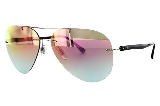 レイバン サングラス RB8058 159/B9 59 レギュラーフィット ティアドロップ型 ミラー メンズ レディース ドライブ 運転 アウトドア ブランドサングラス 紫外線 花粉対策 Ray-Ban