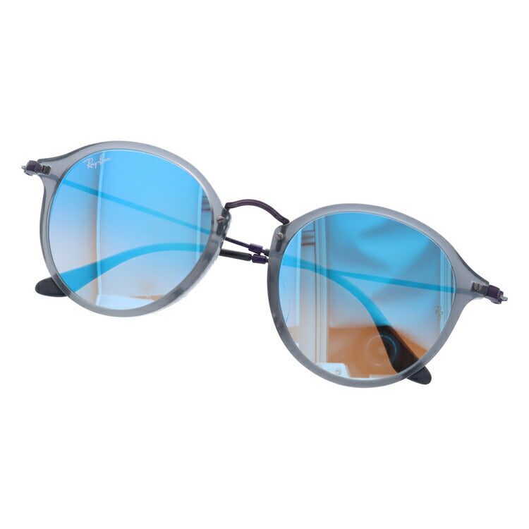 レイバン サングラス ラウンドフレック RB2447NF 62554O 52 アジアンフィット ラウンド型 フラットレンズ ミラー メンズ レディース ドライブ 運転 アウトドア ブランドサングラス 紫外線 花粉対策 ROUND FLECK Ray-Ban