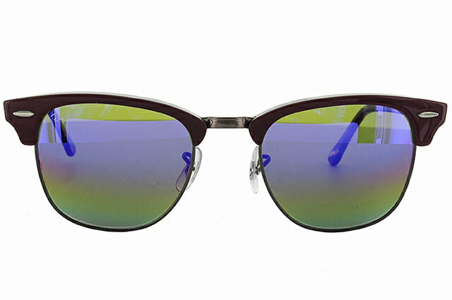 レイバン サングラス クラブマスター RB3016 1222C2 51 レギュラーフィット ブロー型 ミラー メンズ レディース ドライブ 運転 アウトドア ブランドサングラス 紫外線 花粉対策 CLUBMASTER Ray-Ban