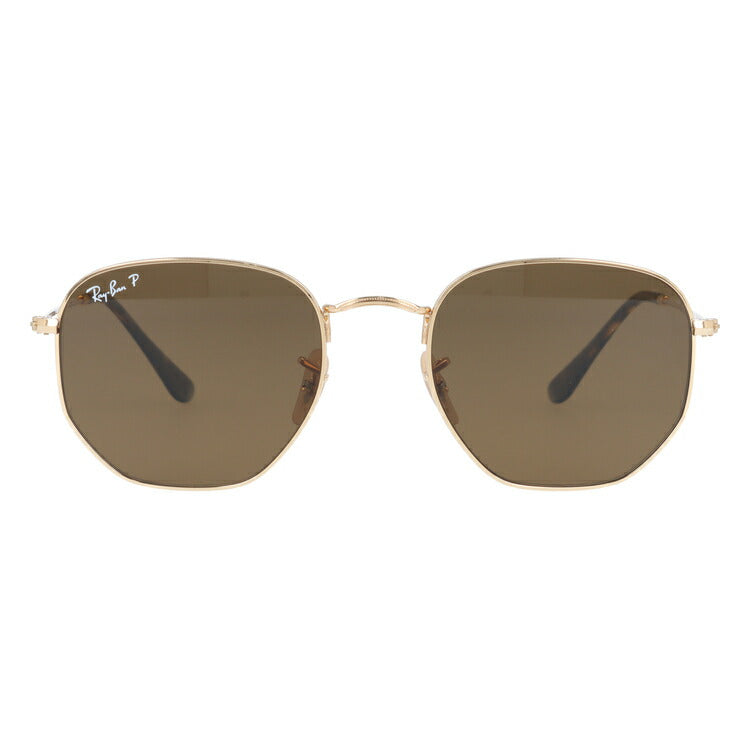 レイバン 偏光サングラス ヘキサゴナル RB3548N 001/57 54 レギュラーフィット ヘキサゴン型 フラットレンズ メンズ レディース ドライブ 運転 アウトドア ブランドサングラス 紫外線 花粉対策 HEXAGONAL Ray-Ban