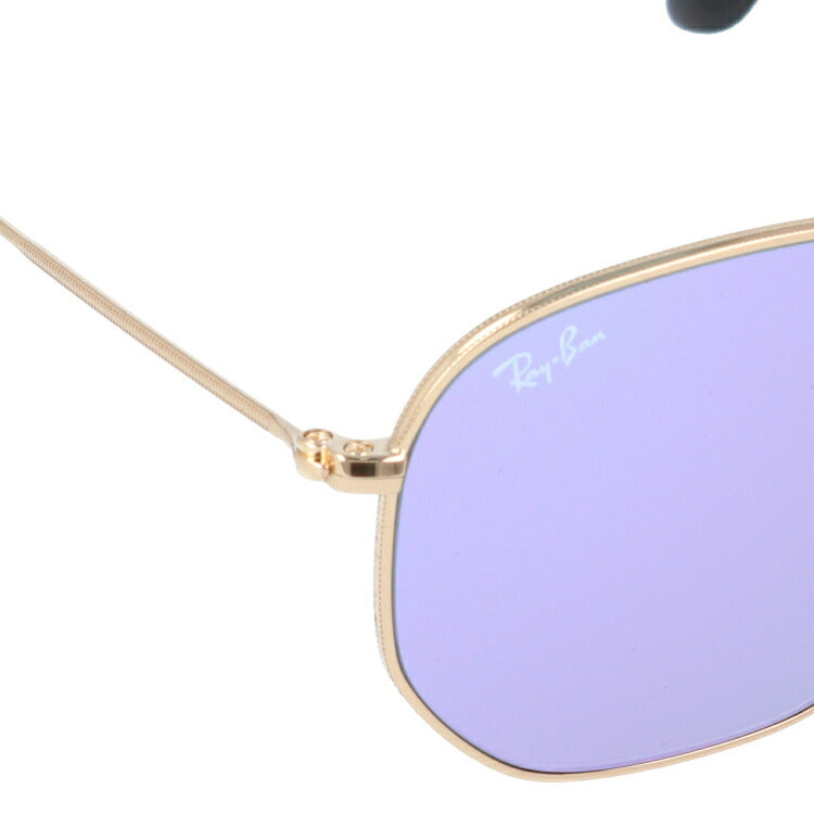 レイバン サングラス ヘキサゴナル RB3548N 001/8O 54 レギュラーフィット ヘキサゴン型 フラットレンズ ミラー メンズ レディース ドライブ 運転 アウトドア ブランドサングラス 紫外線 花粉対策 HEXAGONAL Ray-Ban