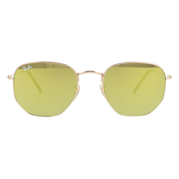 レイバン サングラス ヘキサゴナル RB3548N 001/93 54 レギュラーフィット ヘキサゴン型 フラットレンズ ミラー メンズ レディース ドライブ 運転 アウトドア ブランドサングラス 紫外線 花粉対策 HEXAGONAL Ray-Ban