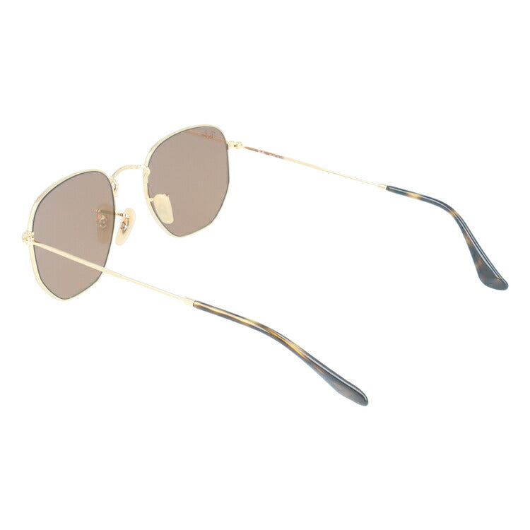 レイバン サングラス ヘキサゴナル RB3548N 001/Z2 54 レギュラーフィット ヘキサゴン型 フラットレンズ ミラー メンズ レディース ドライブ 運転 アウトドア ブランドサングラス 紫外線 花粉対策 HEXAGONAL Ray-Ban