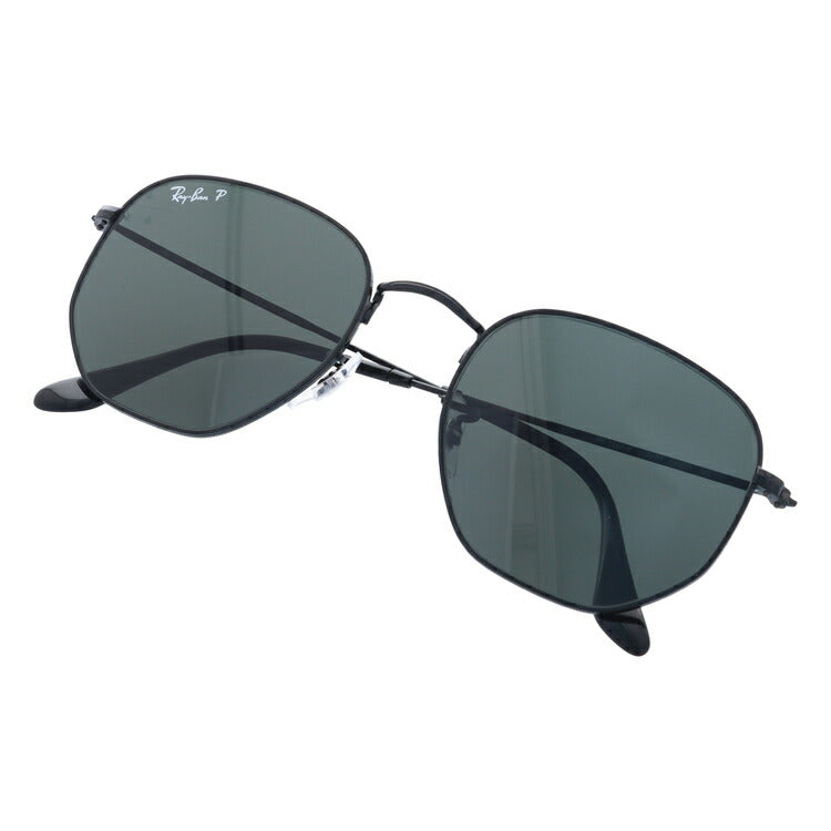 レイバン 偏光サングラス ヘキサゴナル RB3548N 002/58 54 レギュラーフィット ヘキサゴン型 フラットレンズ メンズ レディース ドライブ 運転 アウトドア ブランドサングラス 紫外線 花粉対策 HEXAGONAL Ray-Ban