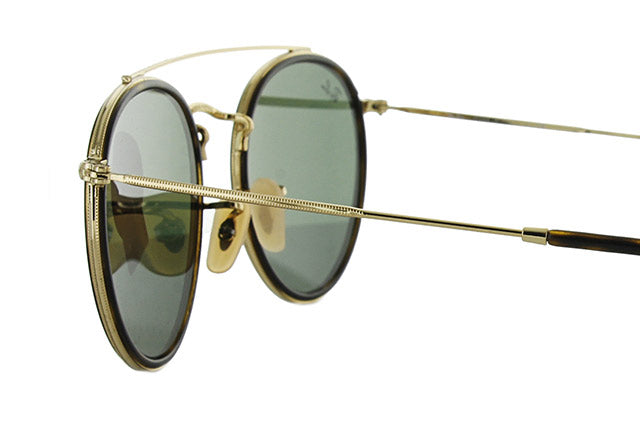 レイバン サングラス ラウンド RB3647N 001 51 レギュラーフィット ラウンド型 G-15 グリーンレンズ ダブルブリッジ メンズ レディース ドライブ 運転 アウトドア ブランドサングラス 紫外線 花粉対策 ROUND Ray-Ban