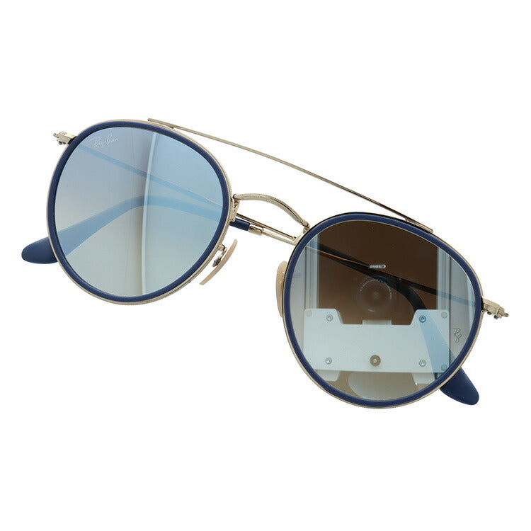 レイバン サングラス ラウンド RB3647N 001/9U 51 レギュラーフィット ラウンド型 ミラー ダブルブリッジ メンズ レディース ドライブ 運転 アウトドア ブランドサングラス 紫外線 花粉対策 ROUND Ray-Ban