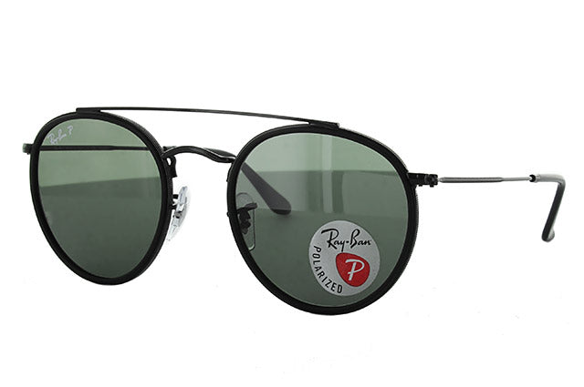 【訳あり】レイバン 偏光サングラス ラウンド RB3647N 002/58 51 レギュラーフィット ラウンド型 ダブルブリッジ メンズ レディース ドライブ 運転 アウトドア ブランドサングラス 紫外線 花粉対策 ROUND Ray-Ban 【海外正規品】