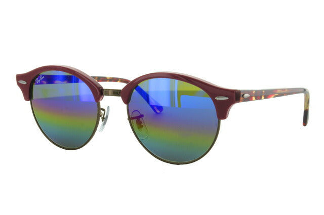 レイバン サングラス クラブラウンド RB4246 1222C2 51 レギュラーフィット ブロー型 ミラー メンズ レディース ドライブ 運転 アウトドア ブランドサングラス 紫外線 花粉対策 CLUBROUND Ray-Ban