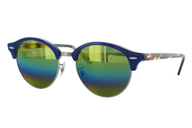 レイバン サングラス クラブラウンド RB4246 1223C4 51 レギュラーフィット ブロー型 ミラー メンズ レディース ドライブ 運転 アウトドア ブランドサングラス 紫外線 花粉対策 CLUBROUND Ray-Ban