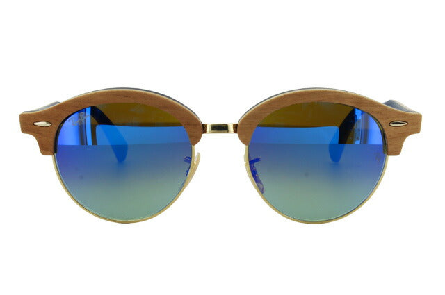 レイバン サングラス クラブラウンド RB4246M 11807Q 51 レギュラーフィット ブロー型 ミラー ウッド 木 メンズ レディース ドライブ 運転 アウトドア ブランドサングラス 紫外線 花粉対策 CLUBROUND WOOD Ray-Ban