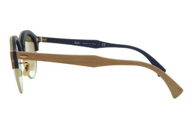 レイバン サングラス クラブラウンド RB4246M 11807Q 51 レギュラーフィット ブロー型 ミラー ウッド 木 メンズ レディース ドライブ 運転 アウトドア ブランドサングラス 紫外線 花粉対策 CLUBROUND WOOD Ray-Ban