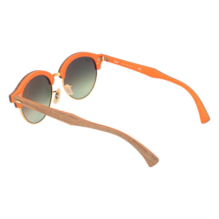 レイバン サングラス クラブラウンド RB4246M 12187O 51 レギュラーフィット ブロー型 ミラー ウッド 木 メンズ レディース ドライブ 運転 アウトドア ブランドサングラス 紫外線 花粉対策 CLUBROUND WOOD Ray-Ban