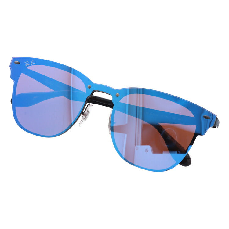 レイバン サングラス ブレイズクラブマスター RB3576N 153/7V 141 レギュラーフィット ウェリントン型 ミラー ブルーレンズ メンズ レディース ドライブ 運転 アウトドア ブランドサングラス 紫外線 花粉対策 BLAZE CLUBMASTER Ray-Ban