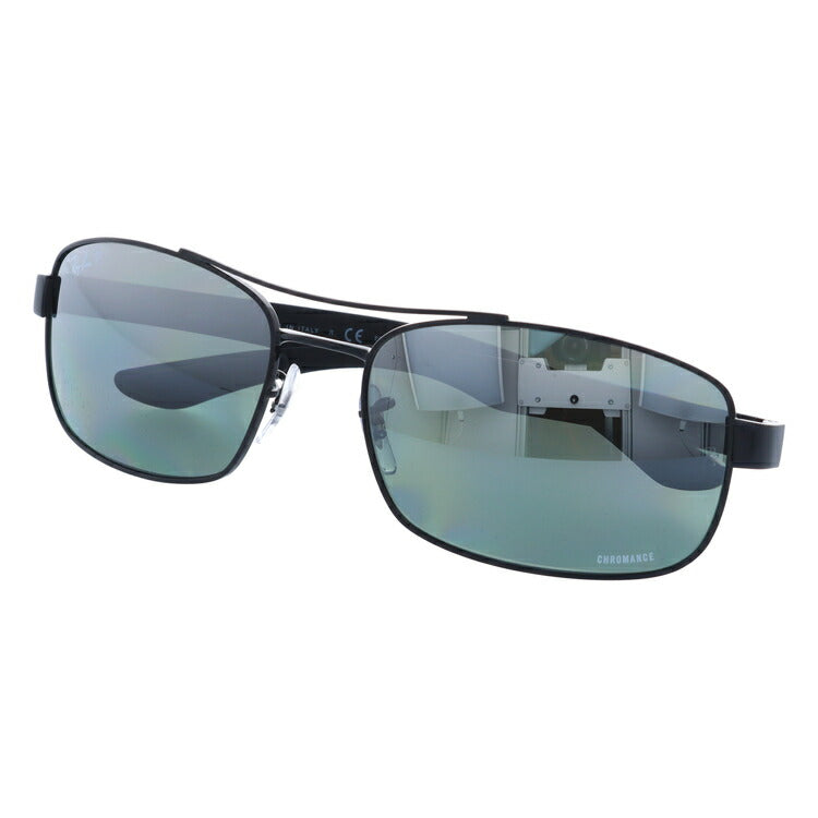 レイバン 偏光サングラス RB8318CH 002/5L 62 レギュラーフィット スクエア型 CHROMANCE クロマンス ミラー メンズ レディース ドライブ 運転 アウトドア ブランドサングラス 紫外線 花粉対策 Ray-Ban