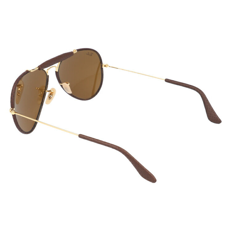 レイバン サングラス アウトドアーズマン RB3422Q 9041 58 レギュラーフィット ティアドロップ型 革 レザー メンズ レディース ドライブ 運転 アウトドア ブランドサングラス 紫外線 花粉対策 OUTDOORSMAN Ray-Ban