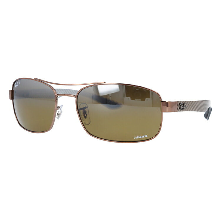 レイバン 偏光サングラス RB8318CH 121/A2 62 レギュラーフィット スクエア型 CHROMANCE クロマンス ミラー メンズ レディース ドライブ 運転 アウトドア ブランドサングラス 紫外線 花粉対策 Ray-Ban