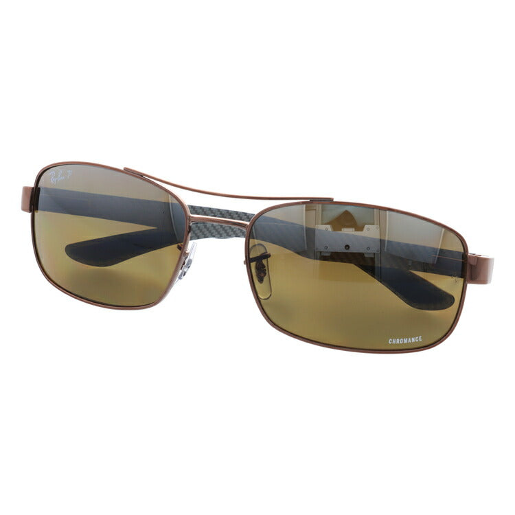 レイバン 偏光サングラス RB8318CH 121/A2 62 レギュラーフィット スクエア型 CHROMANCE クロマンス ミラー メンズ レディース ドライブ 運転 アウトドア ブランドサングラス 紫外線 花粉対策 Ray-Ban