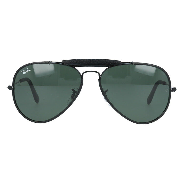 レイバン サングラス アウトドアーズマン RB3422Q 9040 58 レギュラーフィット ティアドロップ型 革 レザー メンズ レディース ドライブ 運転 アウトドア ブランドサングラス 紫外線 花粉対策 OUTDOORSMAN Ray-Ban