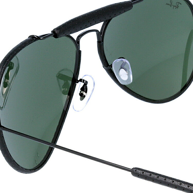 レイバン サングラス アウトドアーズマン RB3422Q 9040 58 レギュラーフィット ティアドロップ型 革 レザー メンズ レディース ドライブ 運転 アウトドア ブランドサングラス 紫外線 花粉対策 OUTDOORSMAN Ray-Ban