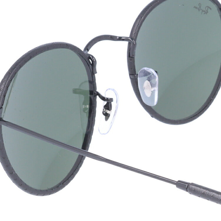 レイバン サングラス ラウンドメタル RB3475Q 9040 50 レギュラーフィット ラウンド型 革 レザー メンズ レディース ドライブ 運転 アウトドア ブランドサングラス 紫外線 花粉対策 ROUND METAL Ray-Ban