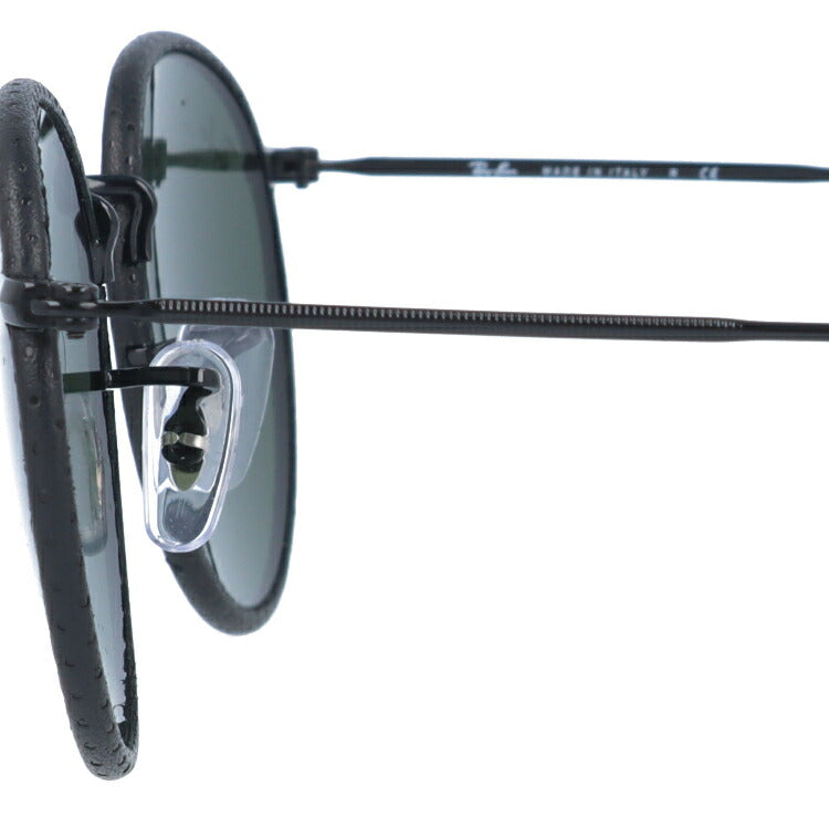 レイバン サングラス ラウンドメタル RB3475Q 9040 50 レギュラーフィット ラウンド型 革 レザー メンズ レディース ドライブ 運転 アウトドア ブランドサングラス 紫外線 花粉対策 ROUND METAL Ray-Ban