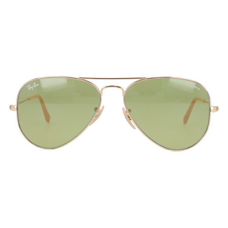 レイバン 調光サングラス アビエーター RB3025 90644C 55 レギュラーフィット ティアドロップ型 EVOLVE エヴォルブ メンズ レディース ドライブ 運転 アウトドア ブランドサングラス 紫外線 花粉対策 AVIATOR Ray-Ban