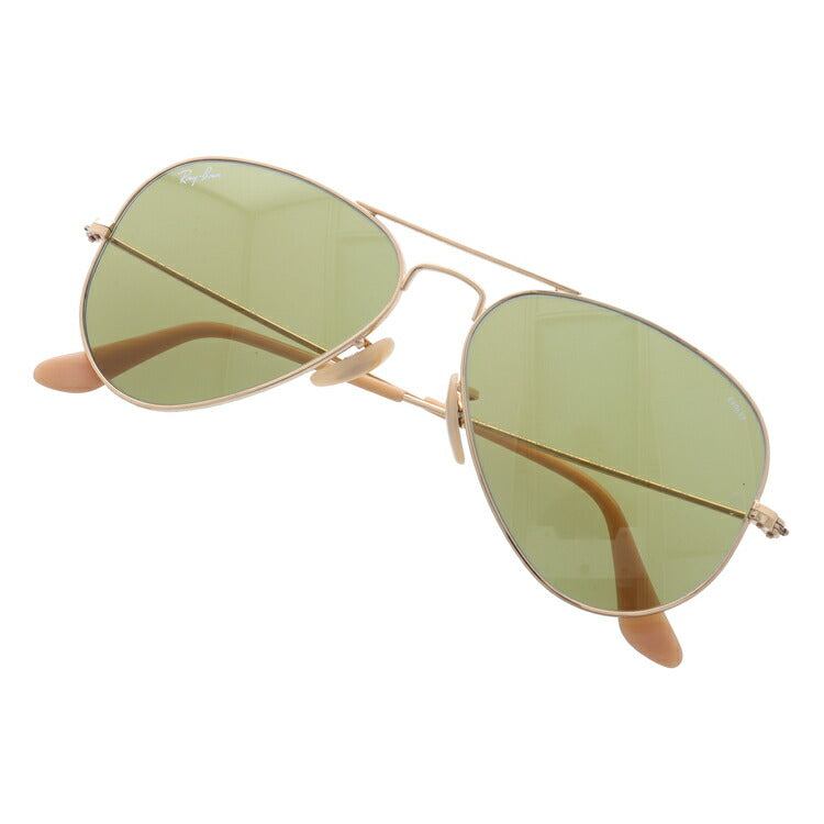 レイバン 調光サングラス アビエーター RB3025 90644C 55 レギュラーフィット ティアドロップ型 EVOLVE エヴォルブ メンズ レディース ドライブ 運転 アウトドア ブランドサングラス 紫外線 花粉対策 AVIATOR Ray-Ban