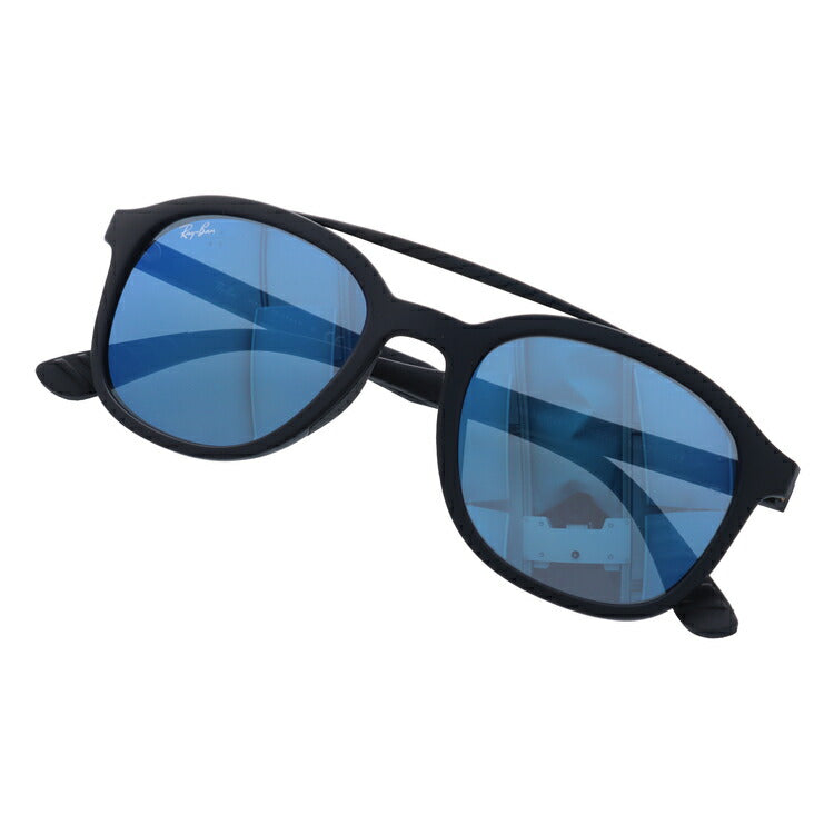 レイバン サングラス RB4290F 601S55 53 アジアンフィット ウェリントン型 ミラー ブルーレンズ メンズ レディース ドライブ 運転 アウトドア ブランドサングラス 紫外線 花粉対策 Ray-Ban