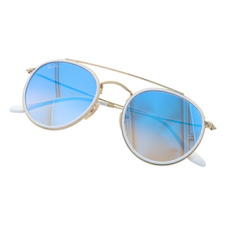 レイバン サングラス ラウンド RB3647N 001/40 51 レギュラーフィット ラウンド型 ミラー ダブルブリッジ メンズ レディース ドライブ 運転 アウトドア ブランドサングラス 紫外線 花粉対策 ROUND Ray-Ban