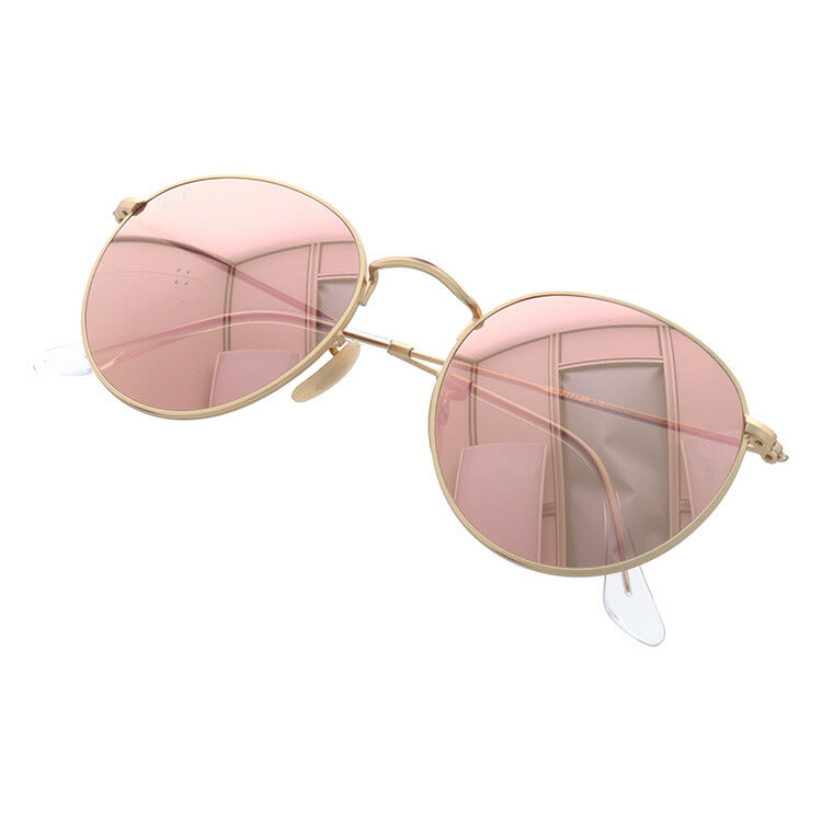 レイバン サングラス ラウンドメタル RB3447 112/Z2 53 レギュラーフィット ラウンド型 ミラー メンズ レディース ドライブ 運転 アウトドア ブランドサングラス 紫外線 花粉対策 ROUND METAL Ray-Ban