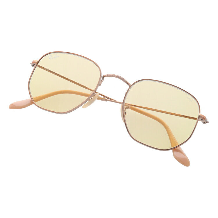 レイバン 調光サングラス ヘキサゴナル RB3548N 91310Z 51 レギュラーフィット ヘキサゴン型 フラットレンズ メンズ レディース ドライブ 運転 アウトドア ブランドサングラス 紫外線 花粉対策 HEXAGONAL Ray-Ban