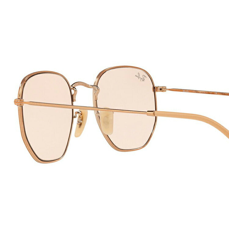 レイバン 調光サングラス ヘキサゴナル RB3548N 9131S0 51 レギュラーフィット ヘキサゴン型 フラットレンズ メンズ レディース ドライブ 運転 アウトドア ブランドサングラス 紫外線 花粉対策 HEXAGONAL Ray-Ban