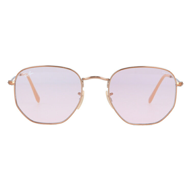 レイバン 調光サングラス ヘキサゴナル RB3548N 91310X 54 レギュラーフィット ヘキサゴン型 フラットレンズ メンズ レディース ドライブ 運転 アウトドア ブランドサングラス 紫外線 花粉対策 HEXAGONAL Ray-Ban