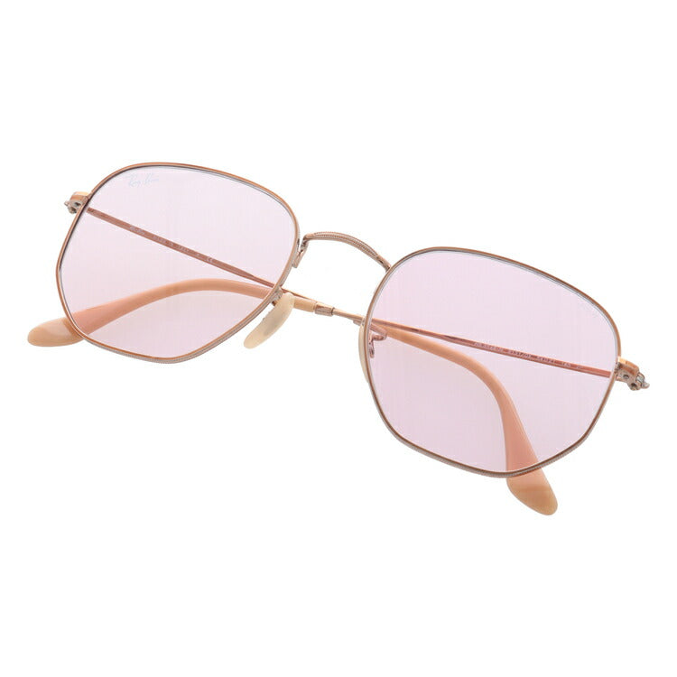 レイバン 調光サングラス ヘキサゴナル RB3548N 91310X 54 レギュラーフィット ヘキサゴン型 フラットレンズ メンズ レディース ドライブ 運転 アウトドア ブランドサングラス 紫外線 花粉対策 HEXAGONAL Ray-Ban