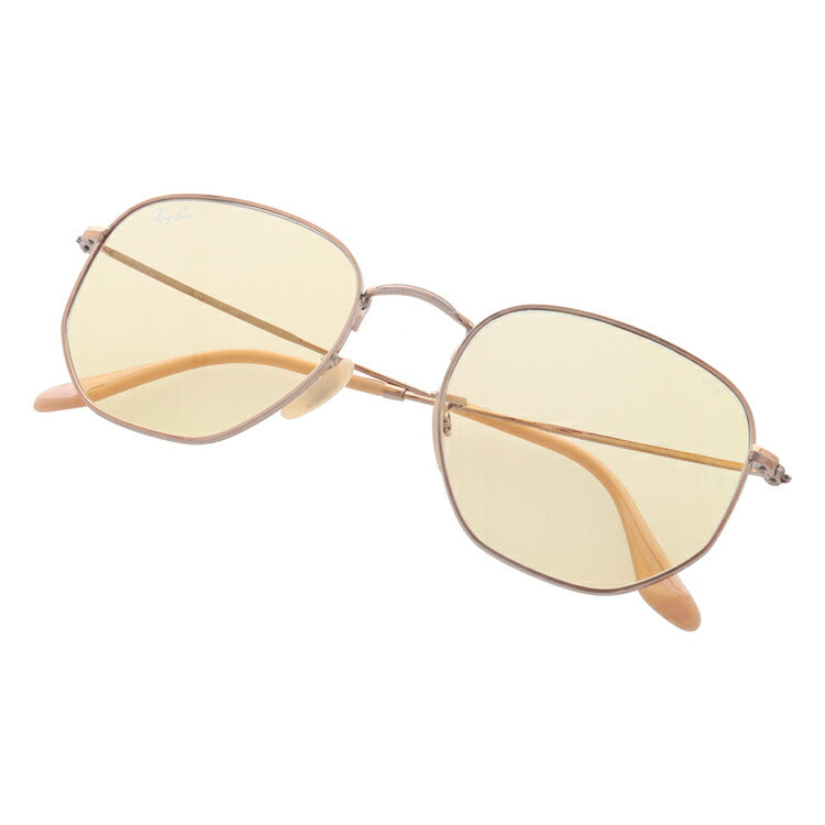 レイバン 調光サングラス ヘキサゴナル RB3548N 91310Z 54 レギュラーフィット ヘキサゴン型 フラットレンズ メンズ レディース ドライブ 運転 アウトドア ブランドサングラス 紫外線 花粉対策 HEXAGONAL Ray-Ban