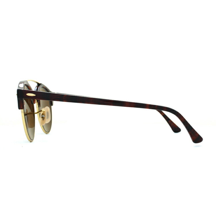 レイバン サングラス クラブラウンド RB4346 990/33 51 レギュラーフィット ラウンド型 B-15 ブラウンレンズ ダブルブリッジ メンズ レディース ドライブ 運転 アウトドア ブランドサングラス 紫外線 花粉対策 CLUBROUND Ray-Ban