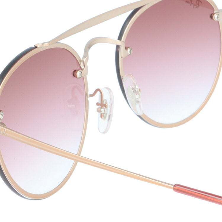 レイバン サングラス ブレイズラウンド RB3614N 91410T 54 レギュラーフィット ボストン型 ミラー ダブルブリッジ メンズ レディース ドライブ 運転 アウトドア ブランドサングラス 紫外線 花粉対策 BLAZE ROUND Ray-Ban