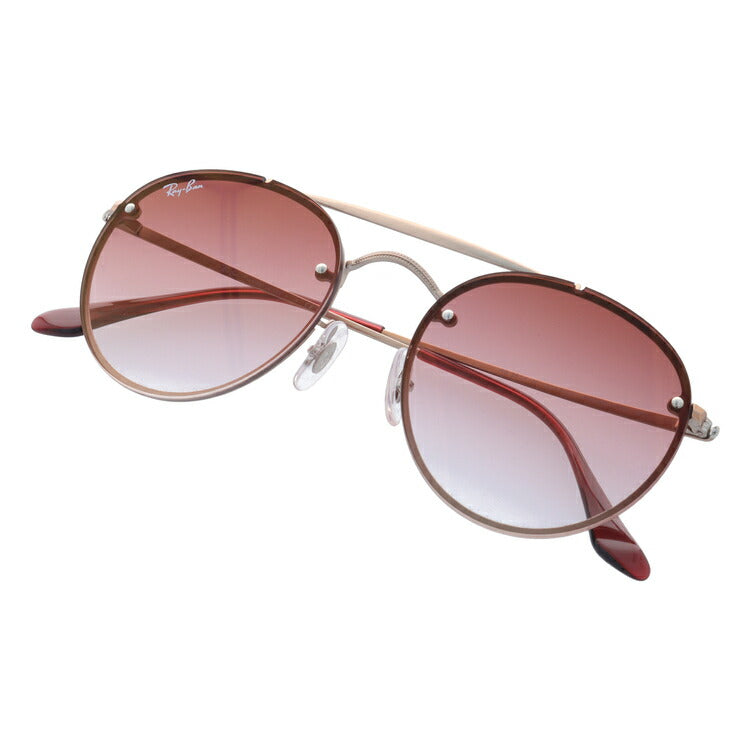 レイバン サングラス ブレイズラウンド RB3614N 91410T 54 レギュラーフィット ボストン型 ミラー ダブルブリッジ メンズ レディース ドライブ 運転 アウトドア ブランドサングラス 紫外線 花粉対策 BLAZE ROUND Ray-Ban