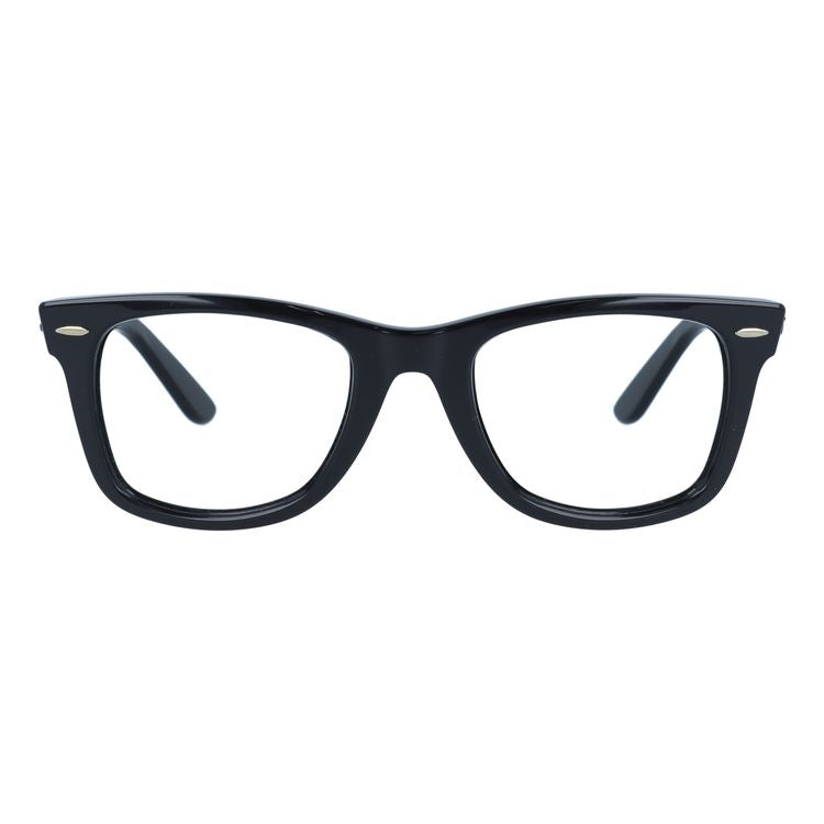 【クリアレンズセット(度付/伊達)】レイバン サングラス メガネ 度あり 度なし ウェイファーラー RB2140F 901/64 52 アジアンフィット ウェリントン型 WASHED LENSES 黒縁 黒ぶち メンズ レディース ドライブ 運転 ブランド WAYFARER Ray-Ban