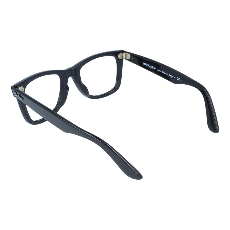 【クリアレンズセット(度付/伊達)】レイバン サングラス メガネ 度あり 度なし ウェイファーラー RB2140F 901/64 52 アジアンフィット ウェリントン型 WASHED LENSES 黒縁 黒ぶち メンズ レディース ドライブ 運転 ブランド WAYFARER Ray-Ban