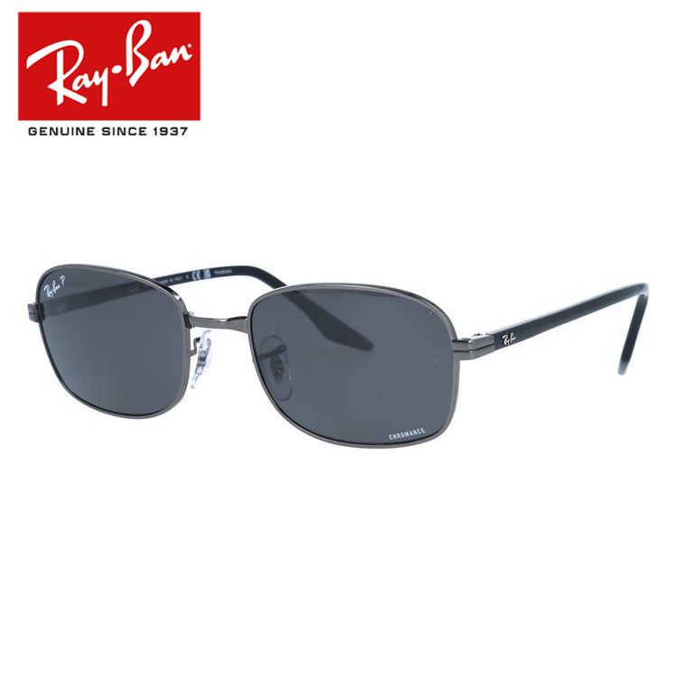 レイバン サングラス 偏光サングラス Ray-Ban RB3690 004/K8 54サイズ スクエア ユニセックス メンズ レディース