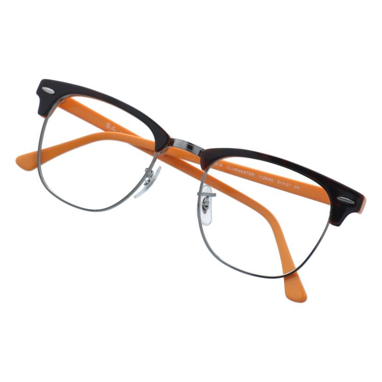 【訳あり・フレームのみ】レイバン サングラス(フレームのみ) クラブマスター Ray-Ban CLUBMASTER RB3016 112685 51サイズ ブロー型 アウトレット品 ユニセックス メンズ レディース【海外正規品】