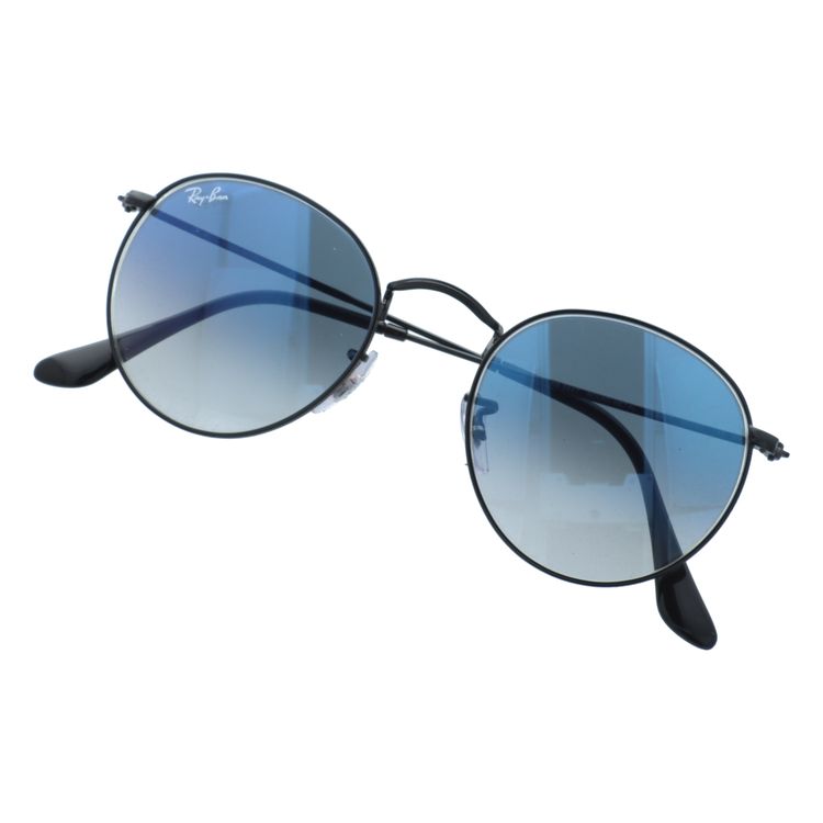 レイバン サングラス ラウンドメタル ミラーレンズ Ray-Ban ROUND METAL RB3447 002/3F 50サイズ ラウンド型 グラデーションレンズ ユニセックス メンズ レディース【海外正規品】