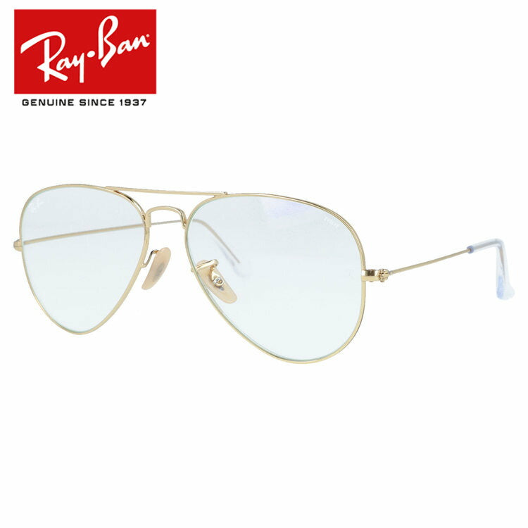 レイバン サングラス アビエーターラージメタル 調光 Ray-Ban AVIATOR LARGE METAL RB3025 001/5F 55サイズ ティアドロップ型 AVIATOR CLEAR EVOLVE アビエータークリアエヴォルヴ 紫外線で色が変わる フォトクロミック ユニセックス メンズ レディース